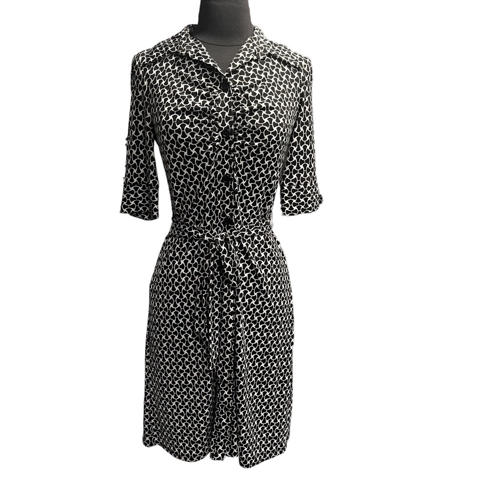 Laundry by Shelli Segal Black & White Dress